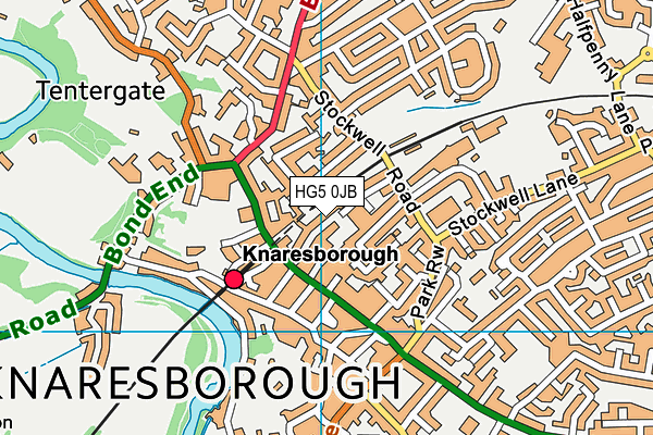 HG5 0JB map - OS VectorMap District (Ordnance Survey)