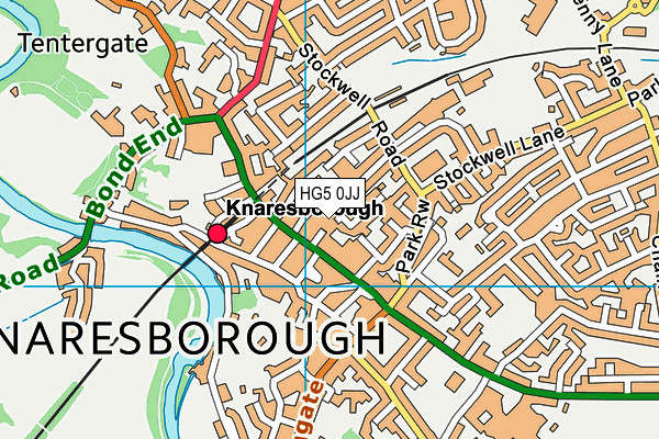 HG5 0JJ map - OS VectorMap District (Ordnance Survey)