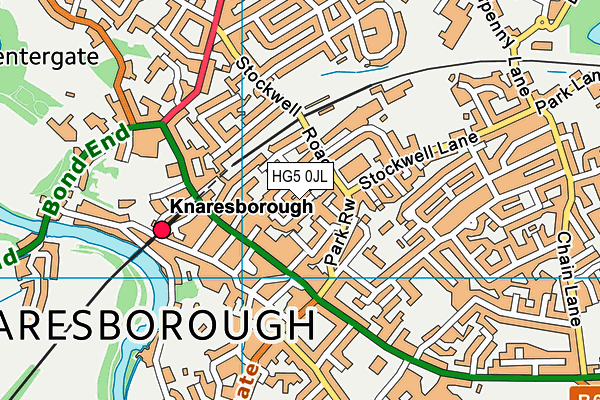 HG5 0JL map - OS VectorMap District (Ordnance Survey)