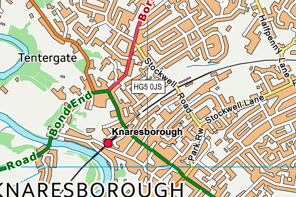 HG5 0JS map - OS VectorMap District (Ordnance Survey)