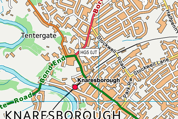 HG5 0JT map - OS VectorMap District (Ordnance Survey)