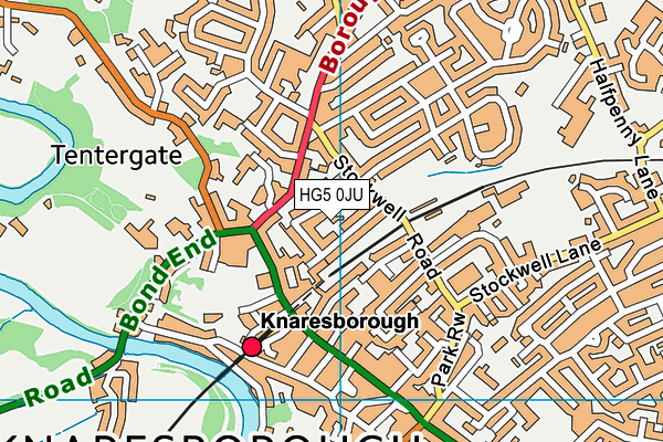 HG5 0JU map - OS VectorMap District (Ordnance Survey)