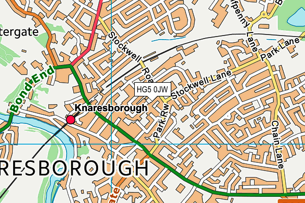 HG5 0JW map - OS VectorMap District (Ordnance Survey)