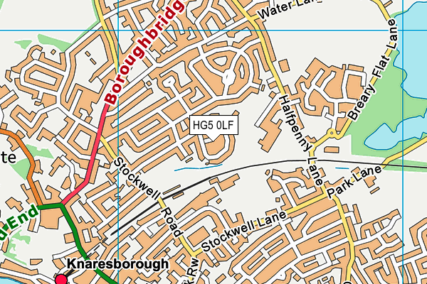 HG5 0LF map - OS VectorMap District (Ordnance Survey)