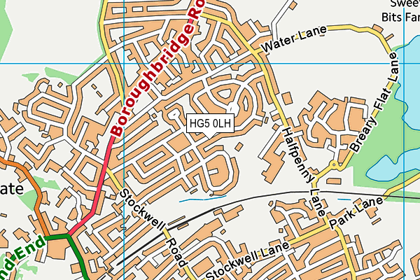 HG5 0LH map - OS VectorMap District (Ordnance Survey)