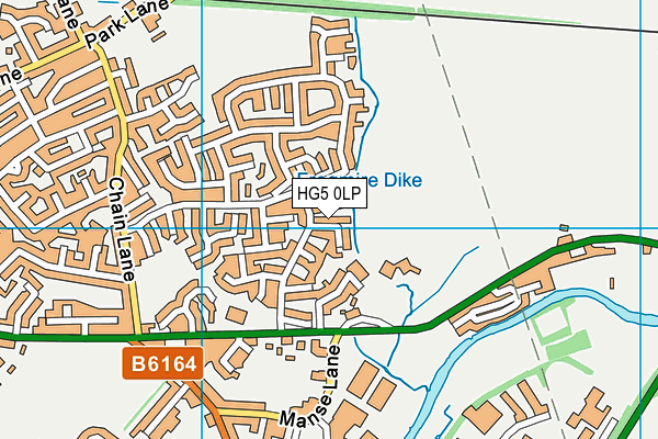 HG5 0LP map - OS VectorMap District (Ordnance Survey)