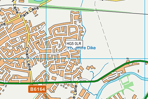 HG5 0LR map - OS VectorMap District (Ordnance Survey)