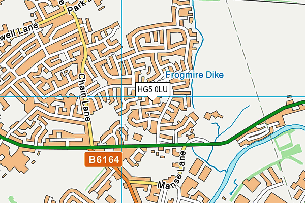 HG5 0LU map - OS VectorMap District (Ordnance Survey)