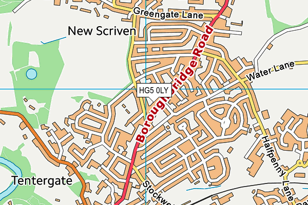 HG5 0LY map - OS VectorMap District (Ordnance Survey)