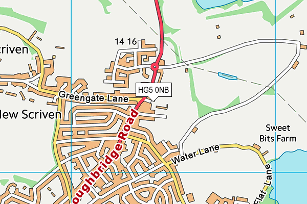 HG5 0NB map - OS VectorMap District (Ordnance Survey)