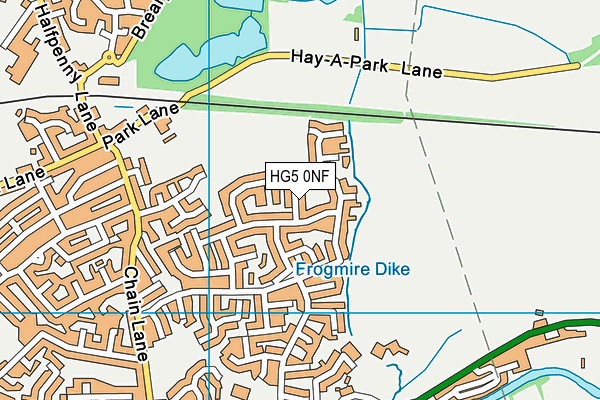 HG5 0NF map - OS VectorMap District (Ordnance Survey)