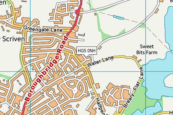 HG5 0NH map - OS VectorMap District (Ordnance Survey)