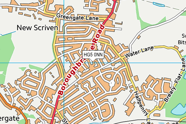 HG5 0NN map - OS VectorMap District (Ordnance Survey)