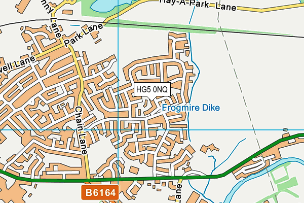 HG5 0NQ map - OS VectorMap District (Ordnance Survey)