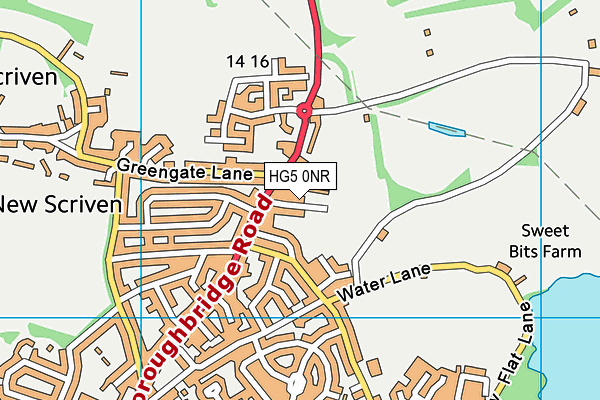 HG5 0NR map - OS VectorMap District (Ordnance Survey)