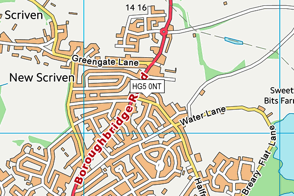 HG5 0NT map - OS VectorMap District (Ordnance Survey)