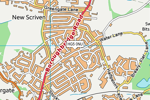 HG5 0NU map - OS VectorMap District (Ordnance Survey)