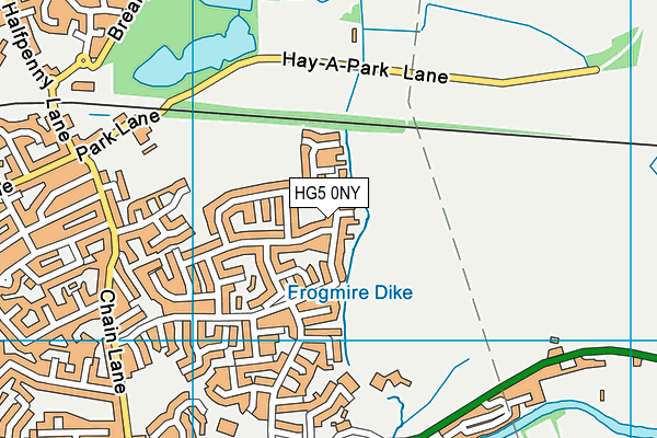 HG5 0NY map - OS VectorMap District (Ordnance Survey)
