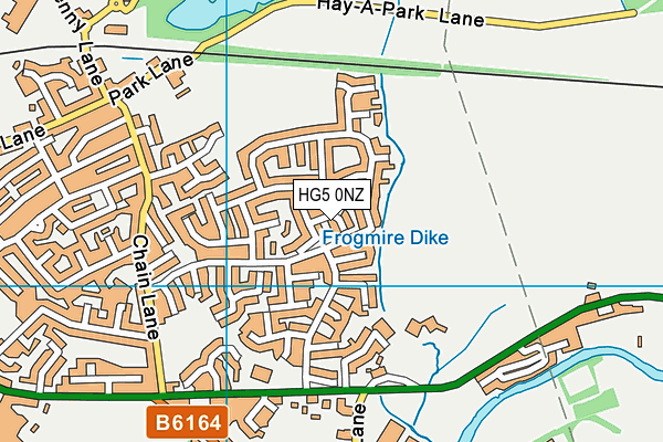 HG5 0NZ map - OS VectorMap District (Ordnance Survey)