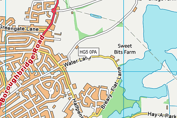 HG5 0PA map - OS VectorMap District (Ordnance Survey)