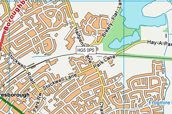 HG5 0PS map - OS VectorMap District (Ordnance Survey)