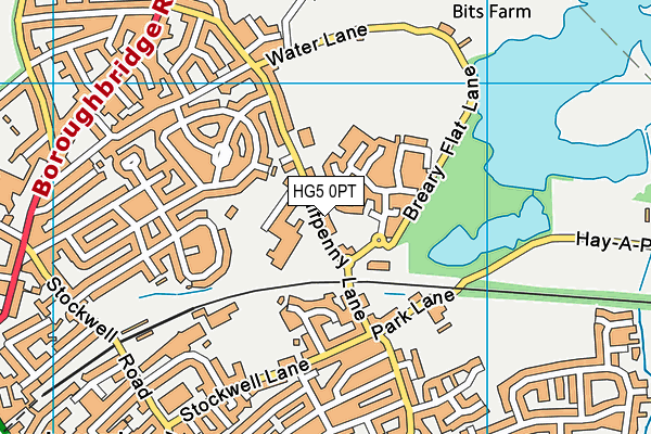 HG5 0PT map - OS VectorMap District (Ordnance Survey)