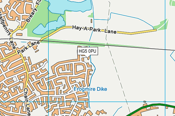 HG5 0PU map - OS VectorMap District (Ordnance Survey)