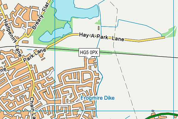 Hay-a-park map (HG5 0PX) - OS VectorMap District (Ordnance Survey)