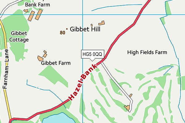 Knaresborough Golf Club map (HG5 0QQ) - OS VectorMap District (Ordnance Survey)