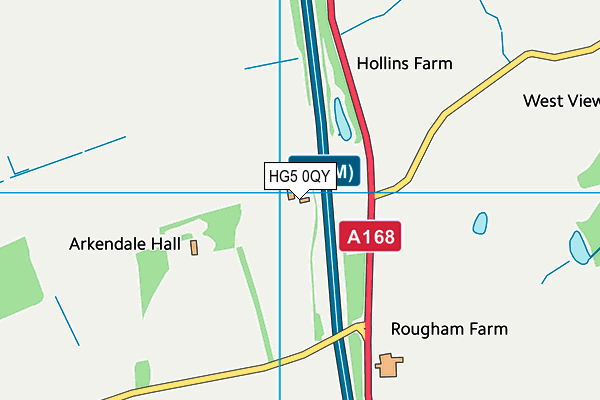 HG5 0QY map - OS VectorMap District (Ordnance Survey)