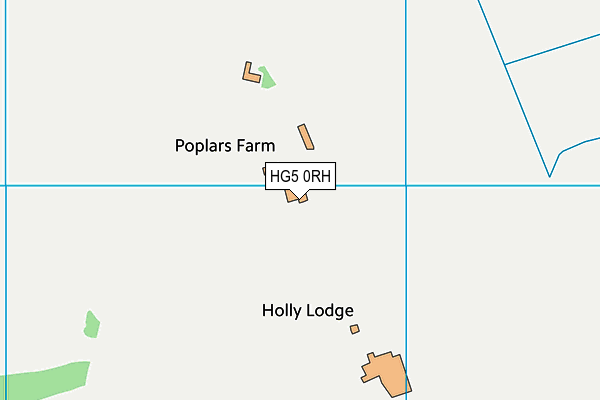 HG5 0RH map - OS VectorMap District (Ordnance Survey)