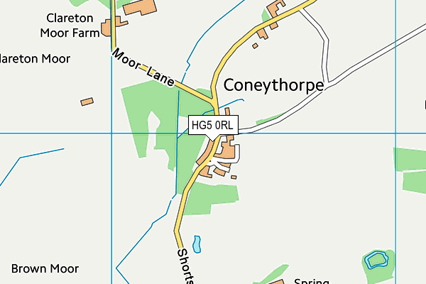 HG5 0RL map - OS VectorMap District (Ordnance Survey)