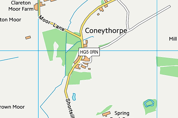 HG5 0RN map - OS VectorMap District (Ordnance Survey)