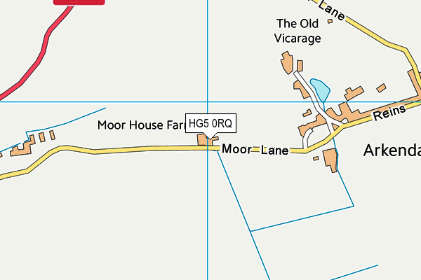 HG5 0RQ map - OS VectorMap District (Ordnance Survey)