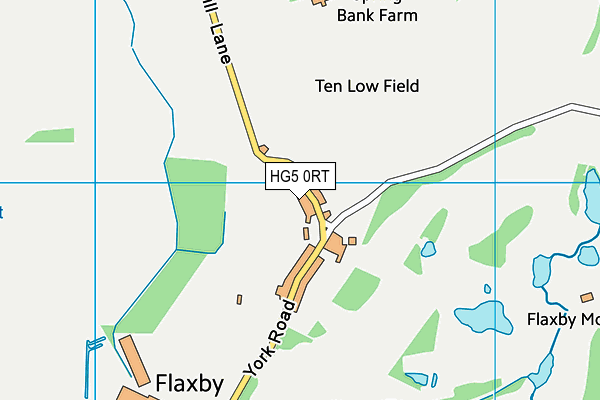 HG5 0RT map - OS VectorMap District (Ordnance Survey)