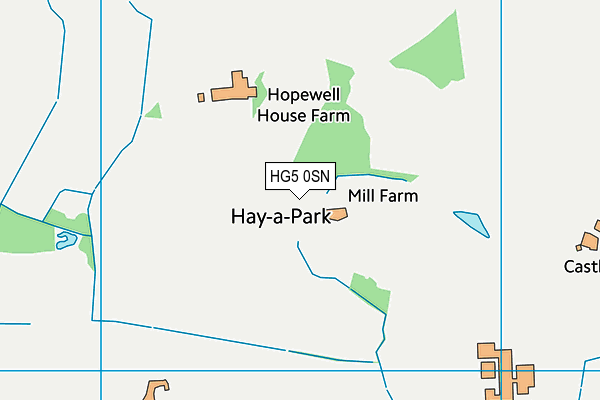 HG5 0SN map - OS VectorMap District (Ordnance Survey)