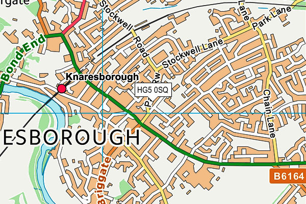 HG5 0SQ map - OS VectorMap District (Ordnance Survey)