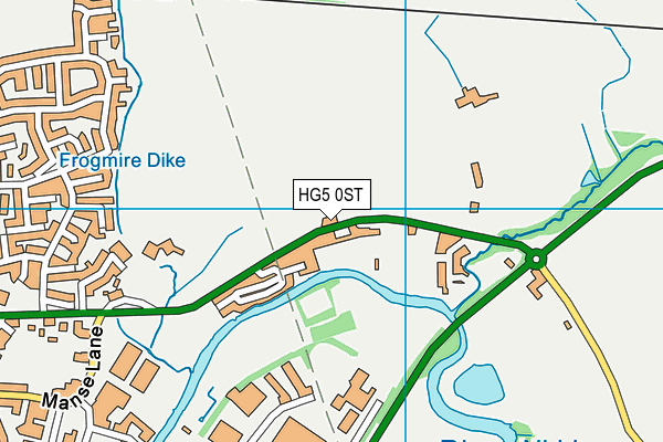 HG5 0ST map - OS VectorMap District (Ordnance Survey)
