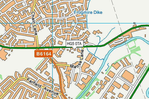 HG5 0TA map - OS VectorMap District (Ordnance Survey)