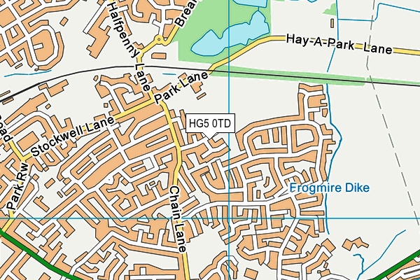 The Spinney map (HG5 0TD) - OS VectorMap District (Ordnance Survey)