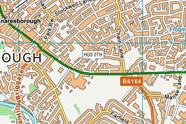 HG5 0TH map - OS VectorMap District (Ordnance Survey)