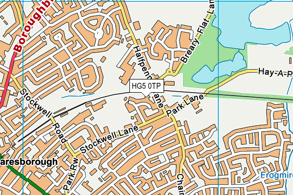 HG5 0TP map - OS VectorMap District (Ordnance Survey)