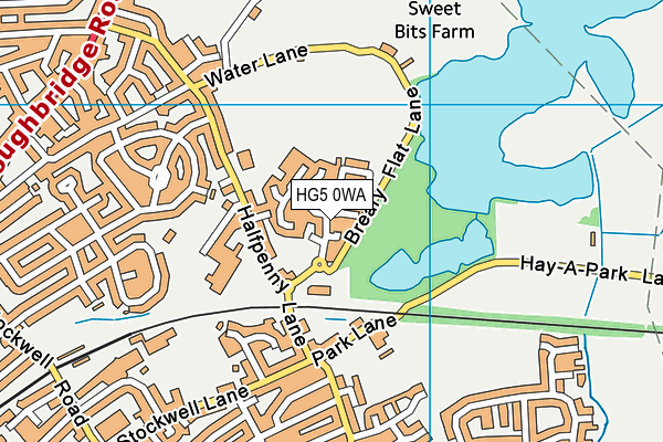 HG5 0WA map - OS VectorMap District (Ordnance Survey)
