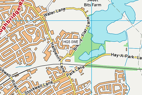 HG5 0WE map - OS VectorMap District (Ordnance Survey)