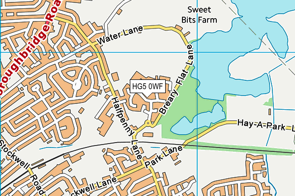 HG5 0WF map - OS VectorMap District (Ordnance Survey)