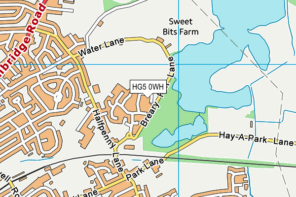 HG5 0WH map - OS VectorMap District (Ordnance Survey)