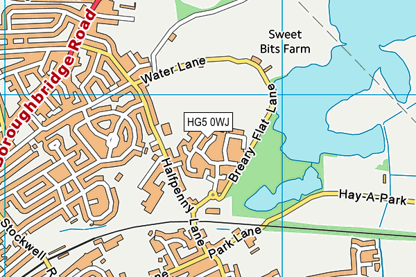 HG5 0WJ map - OS VectorMap District (Ordnance Survey)
