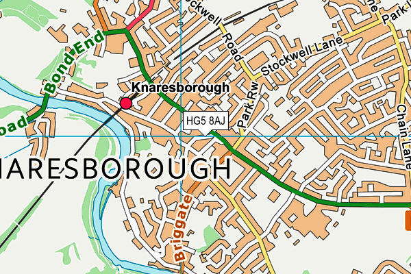 Map of KNARESBOROUGH GREENGROCERS LIMITED at district scale