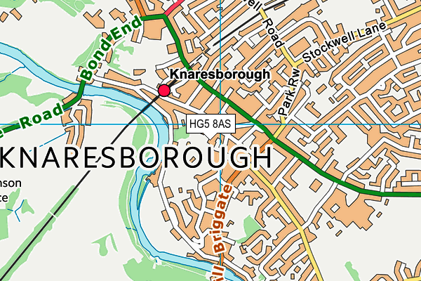 HG5 8AS map - OS VectorMap District (Ordnance Survey)