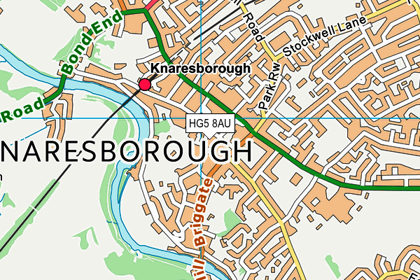 HG5 8AU map - OS VectorMap District (Ordnance Survey)